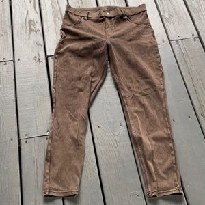 Hue size large brown/cinnamon leggings